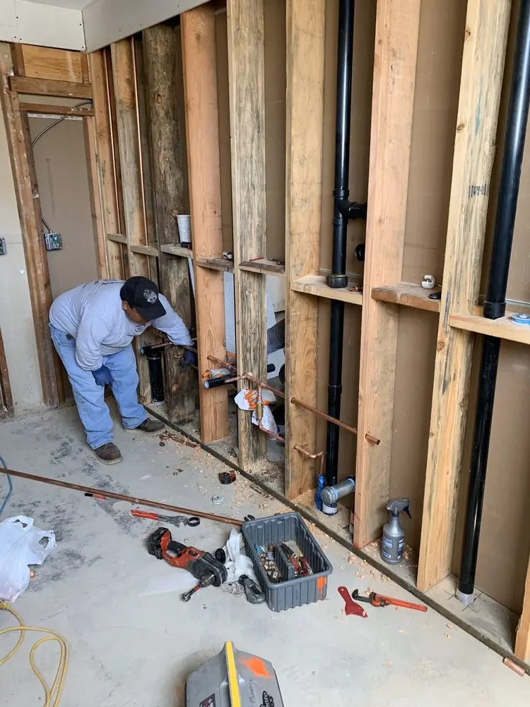 Commercial rough-in plumbing for Gas Line Repair in Arcadia